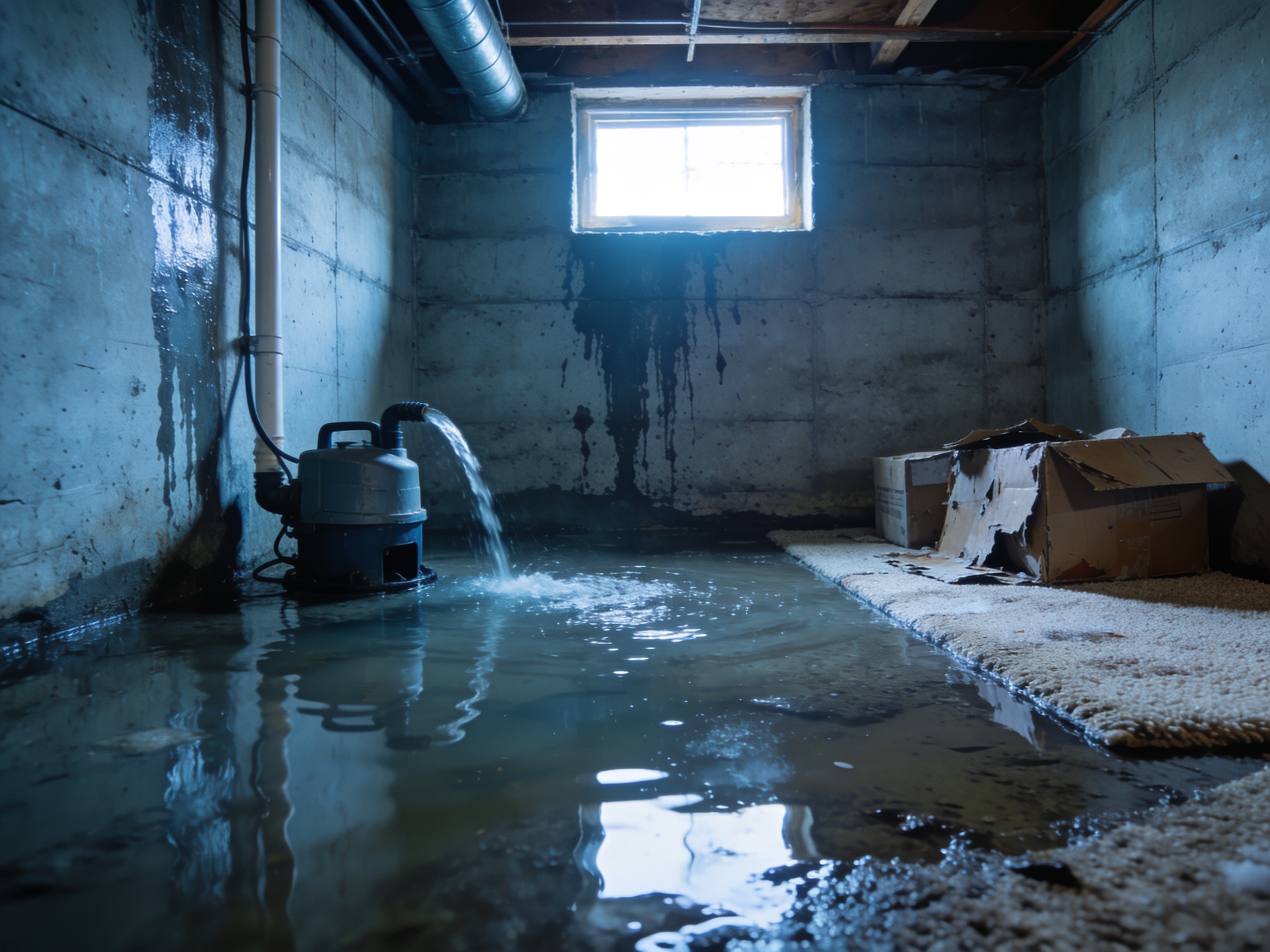 Basement Water Removal in North Fargo